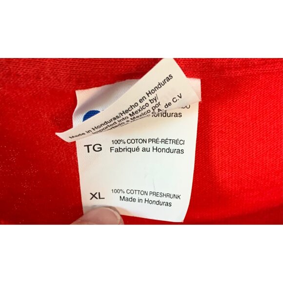 GILDAN A CHRISTMAS STORY "I Shot My Eye Out" Red Short Sleeve Crewneck Tee XL - Picture 3 of 6